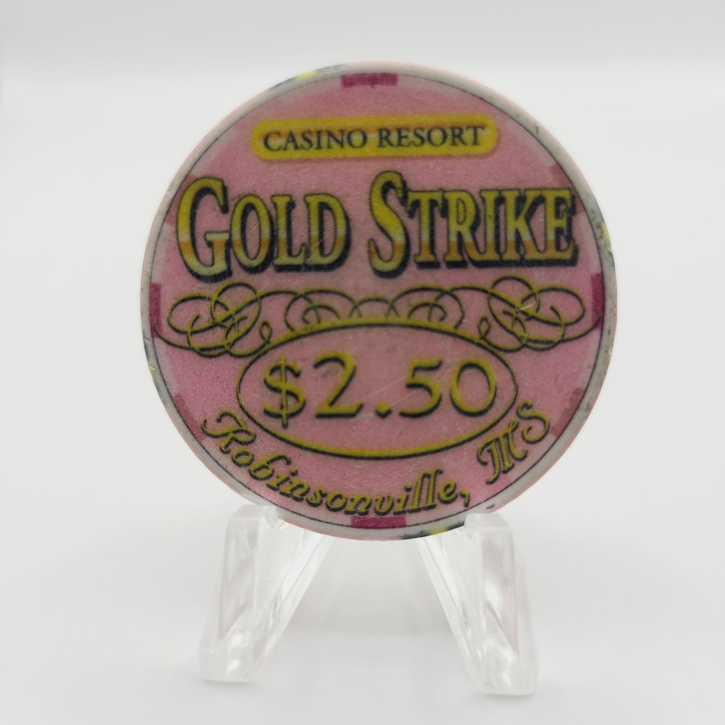 Gold Strike Casino Robinsonville (Tunica) Mississippi $2.50 Casino Chip