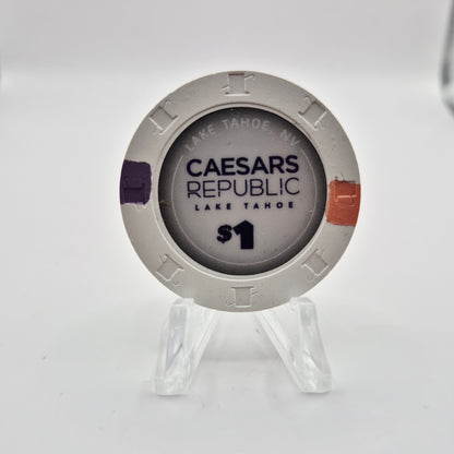 Caesars Republic Hotel Casino Lake Tahoe Nevada 2025 $1 Casino Chip