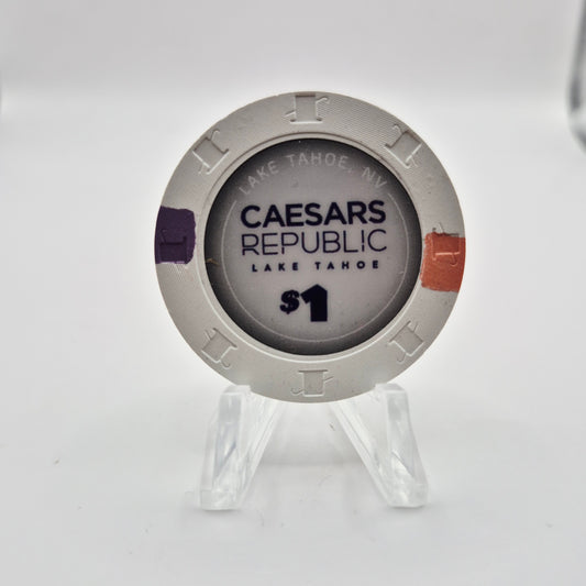 Caesars Republic Hotel Casino Lake Tahoe Nevada 2025 $1 Casino Chip