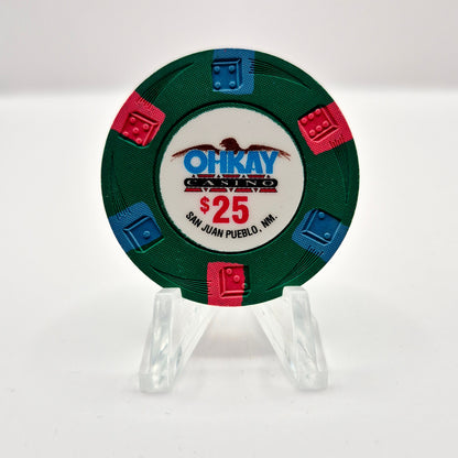 Ohkay Casino Resort San Juan Pueblo New Mexico $25 Casino Chip