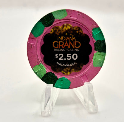Indiana Grand Hotel Casino Shelbyville Indiana $2.50 Casino Chip