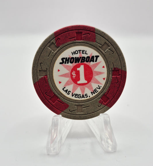 Showboat Hotel Casino Las Vegas Nevada 1962 $1 Casino Chip D0352