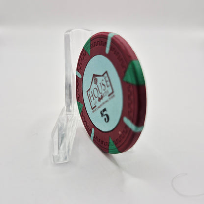 House of Cards Poker Club Beaumont Texas $5 Casino Chip
