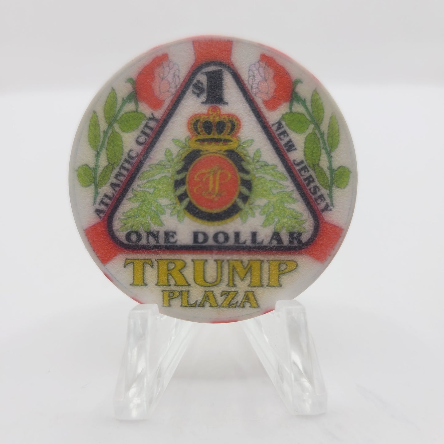 Plaza Hotel Casino Atlantic City New Jersey "Satin" $1 Casino Chip