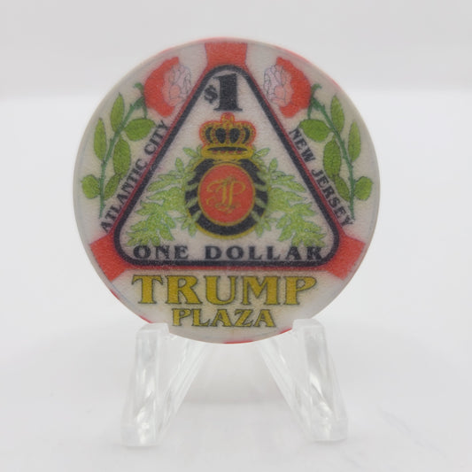 Plaza Hotel Casino Atlantic City New Jersey "Satin" $1 Casino Chip
