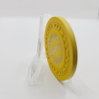 Montgomery Pass Lodge Montgomery Pass Nevada 1953 "Roulette" Chip N3275 (Yellow)