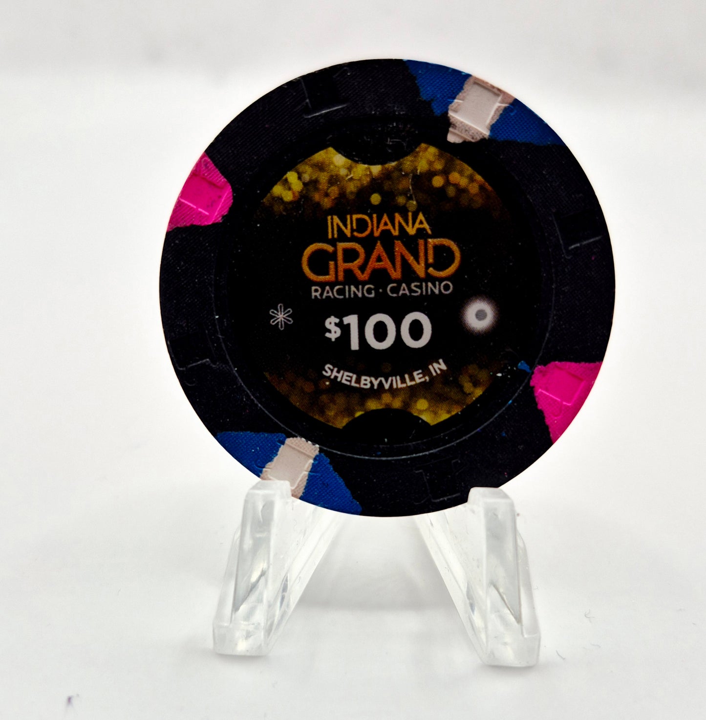 Indiana Grand Hotel Casino Shelbyville Indiana $100 Casino Chip