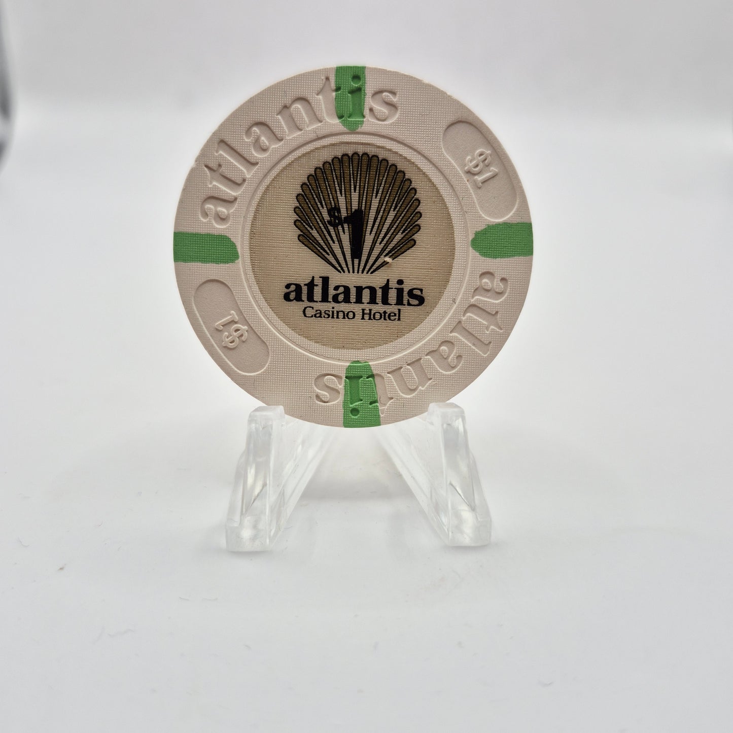 Atlantis Casino Atlantic City New Jersey $1 Casino Chip *Circulated