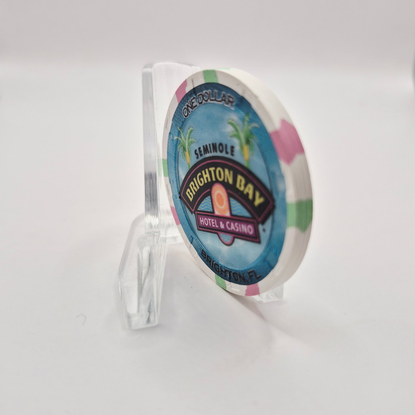 Seminole Brighton Bay Hotel Casino Okeechobee Florida 2025 $1 Casino Chip