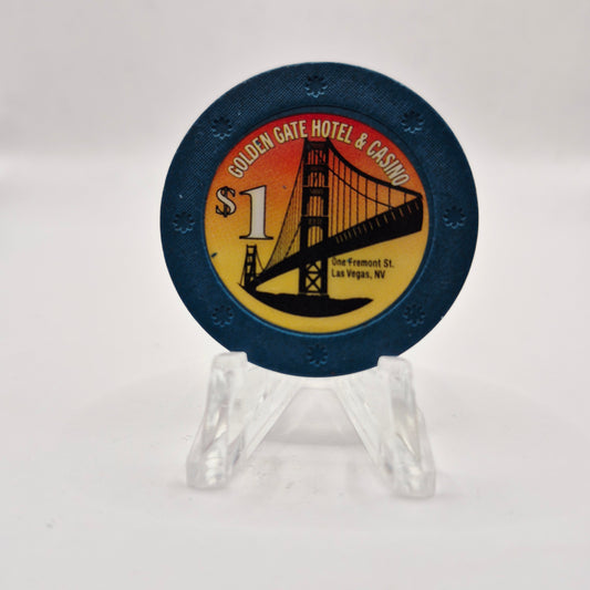 Golden Gate Casino Las Vegas Nevada 2003 $1 Casino Chip E0640.1