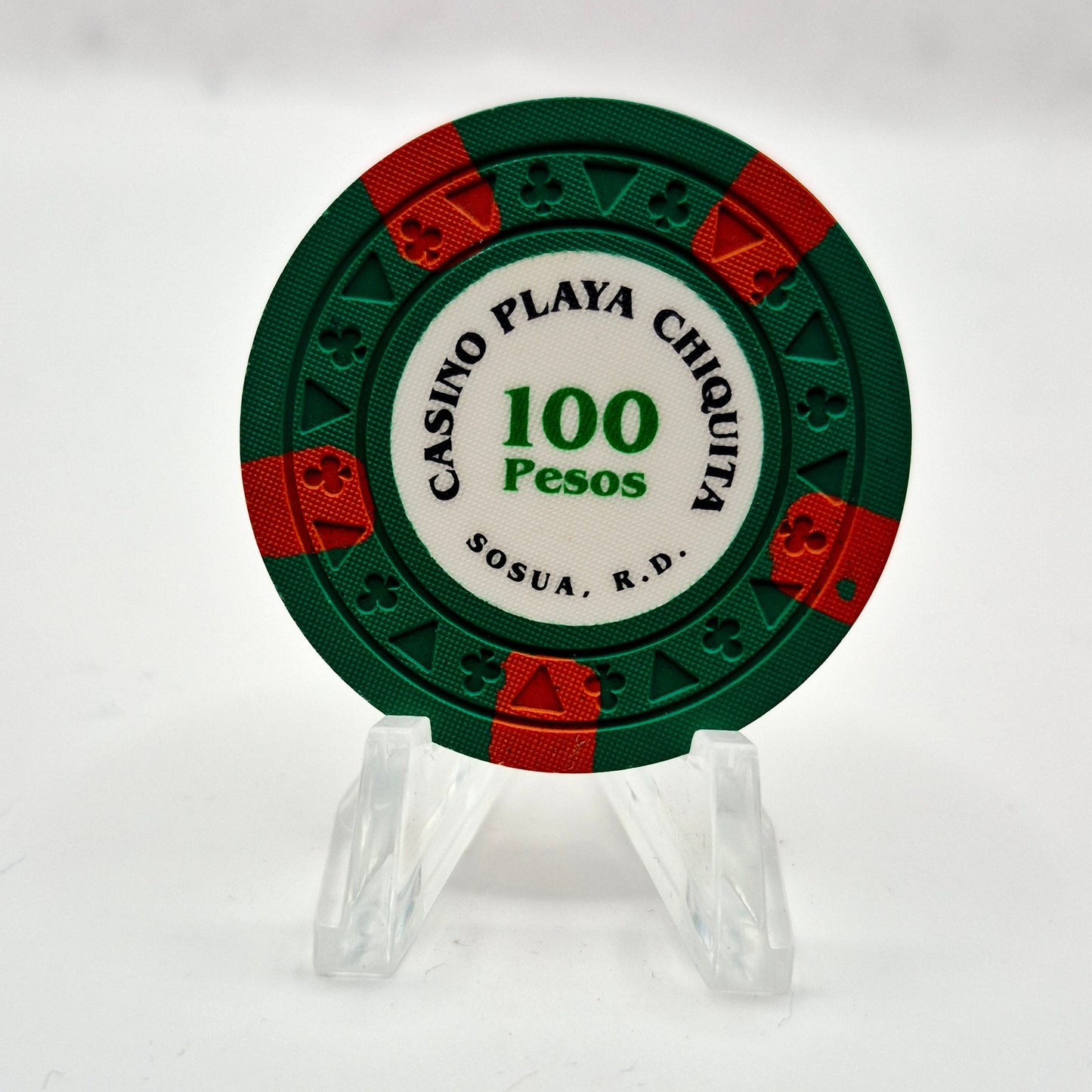 Casino Playa Chiquita Casino Sosua Dominican Republica 100 'PESOS' Casino Chip CG080181