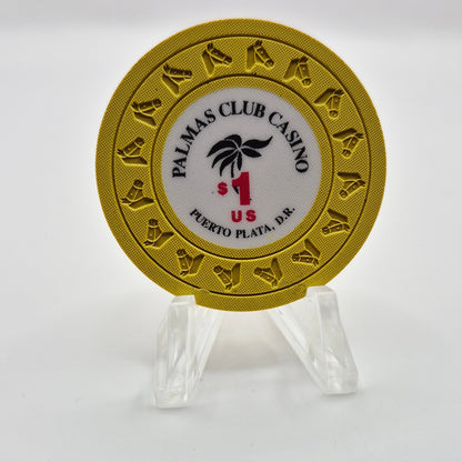 Palmas Club Casino Puerto Plata Dominican Republic $1 Casino Chip *UNC