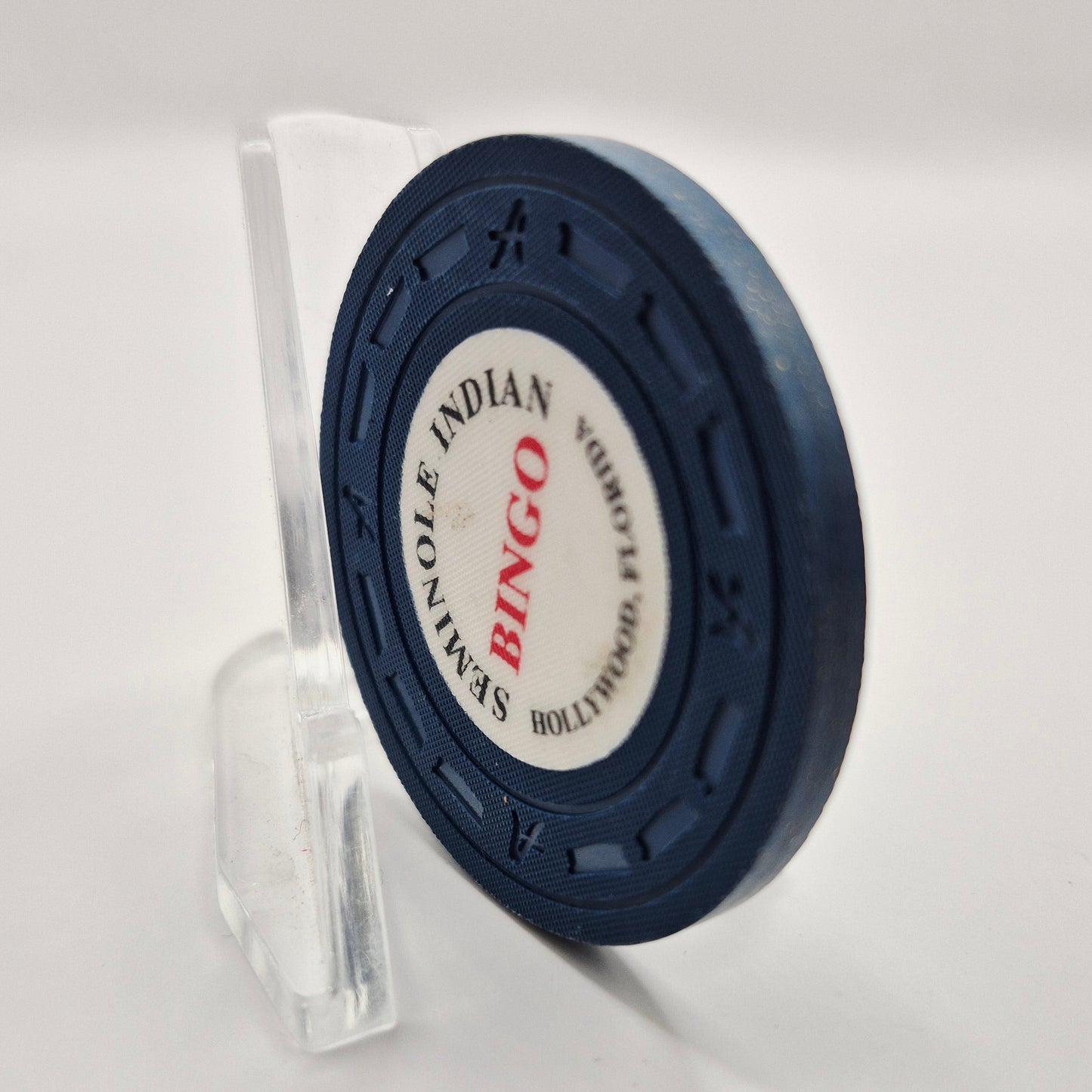 Seminole Indian Bingo Casino Hollywood Florida Casino Chip **Used as a $.25**