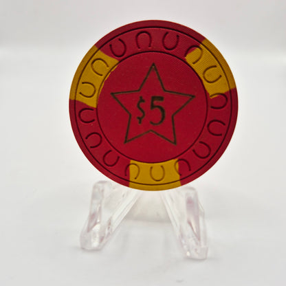 Star Broiler Winnemucca Nevada 1960's $5 Casino Chip N9148