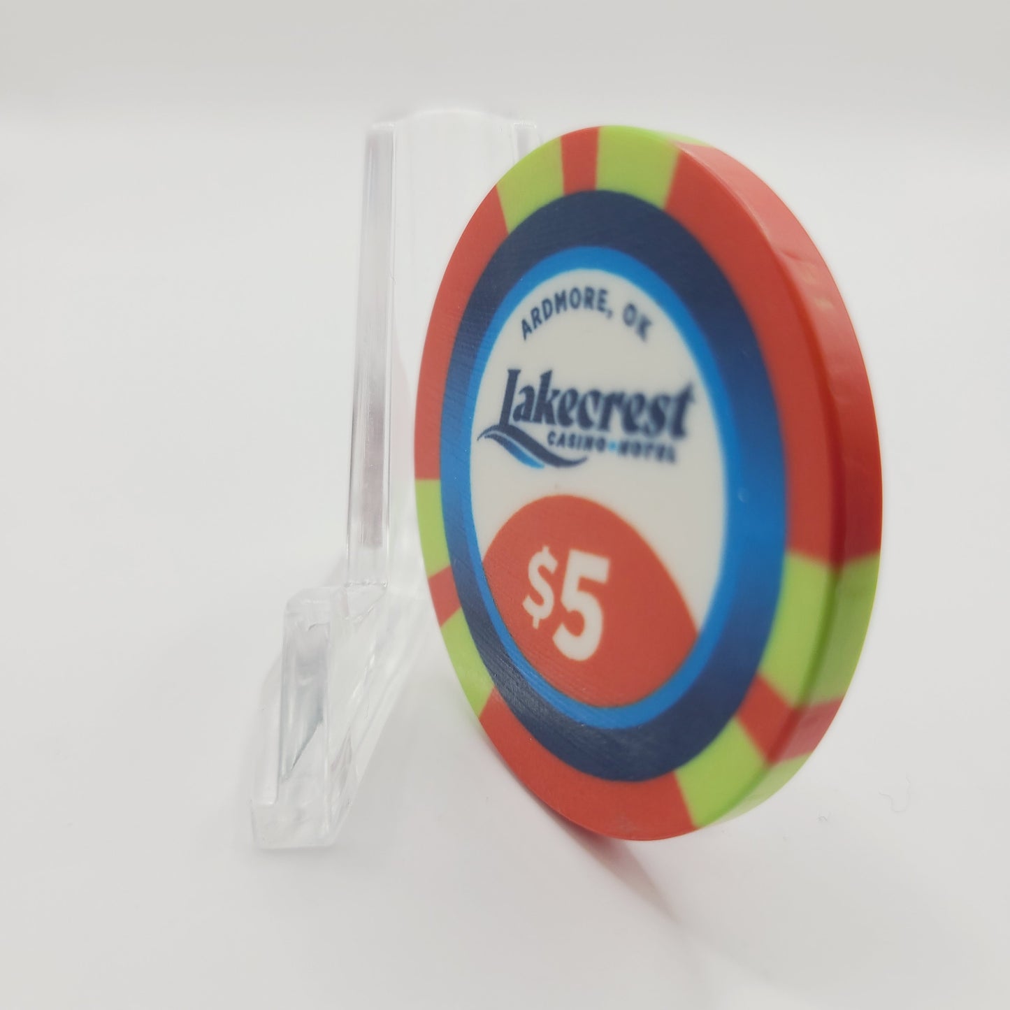 Lakecrest Hotel Casino Ardmore Oklahoma 2024 $5 Casino Chip