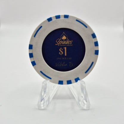 Spades Poker House Webster Texas 2023 $1 Casino Chip