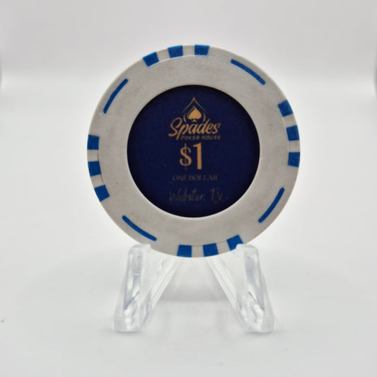 Spades Poker House Webster Texas 2023 $1 Casino Chip