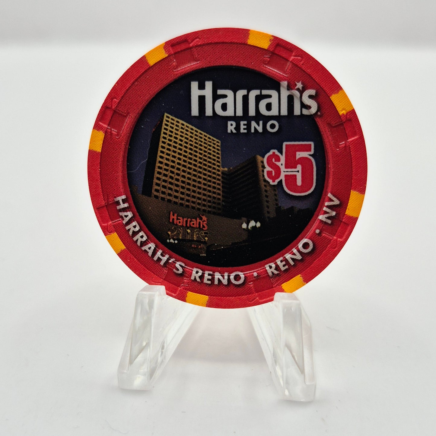 Harrah's Casino Hotel Reno Nevada 2015 'Year of the Ram' $5 Casino Chip D1812