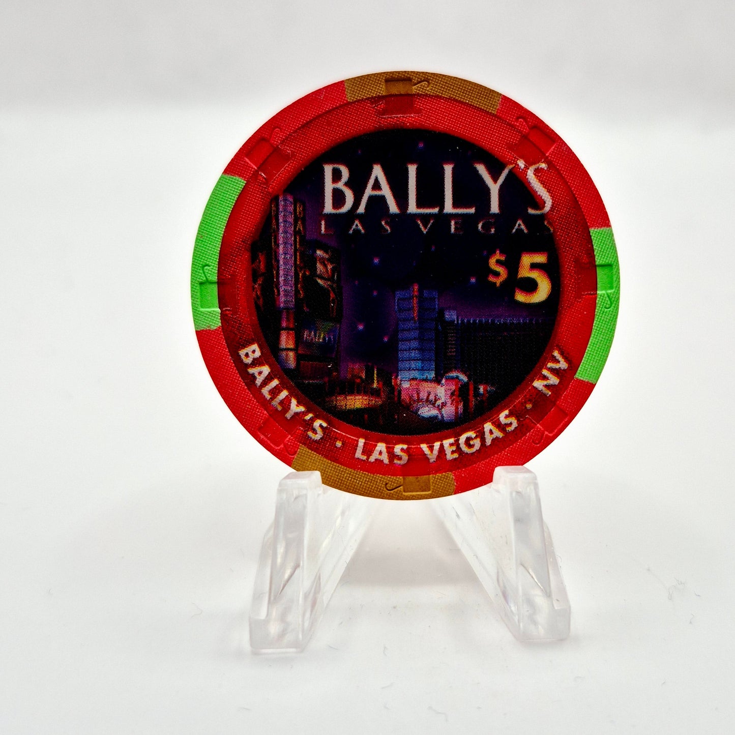 Bally's Las Vegas Nevada 2007 'Fourth Of July' LE $5 Casino Chip E6332