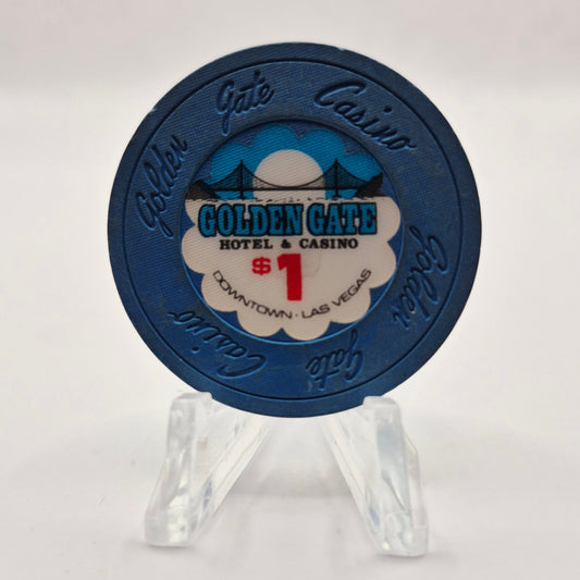 Golden Gate Casino Las Vegas Nevada 1989 $1 Casino Chip N1713