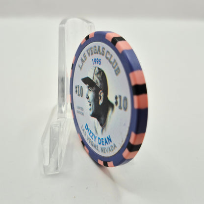 Las Vegas Club Las Vegas Nevada 1995 "Dizzy Dean" $10 Casino Chip N0441