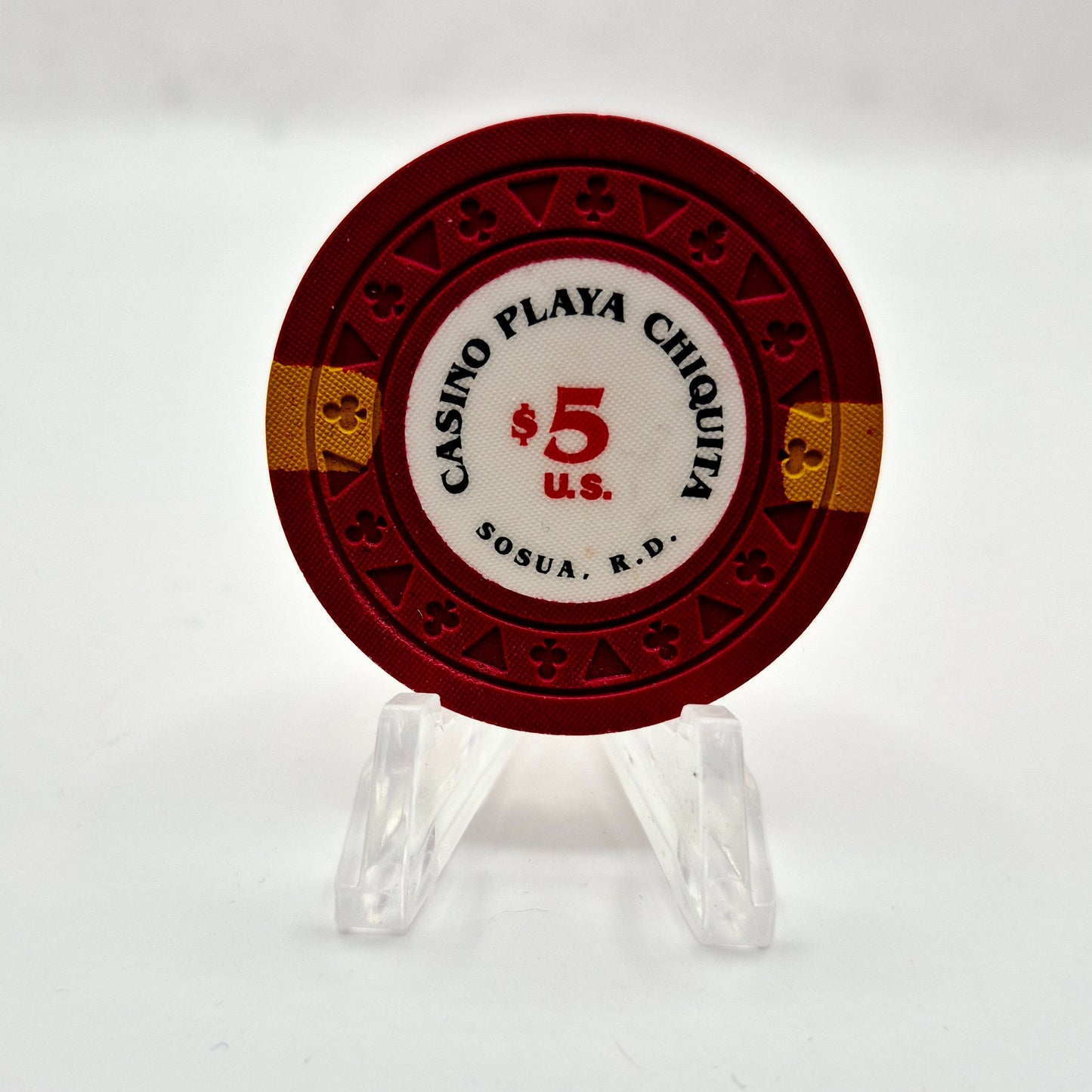 Casino Playa Chiquita Casino Sosua Dominican Republica $5 Casino Chip CG080180