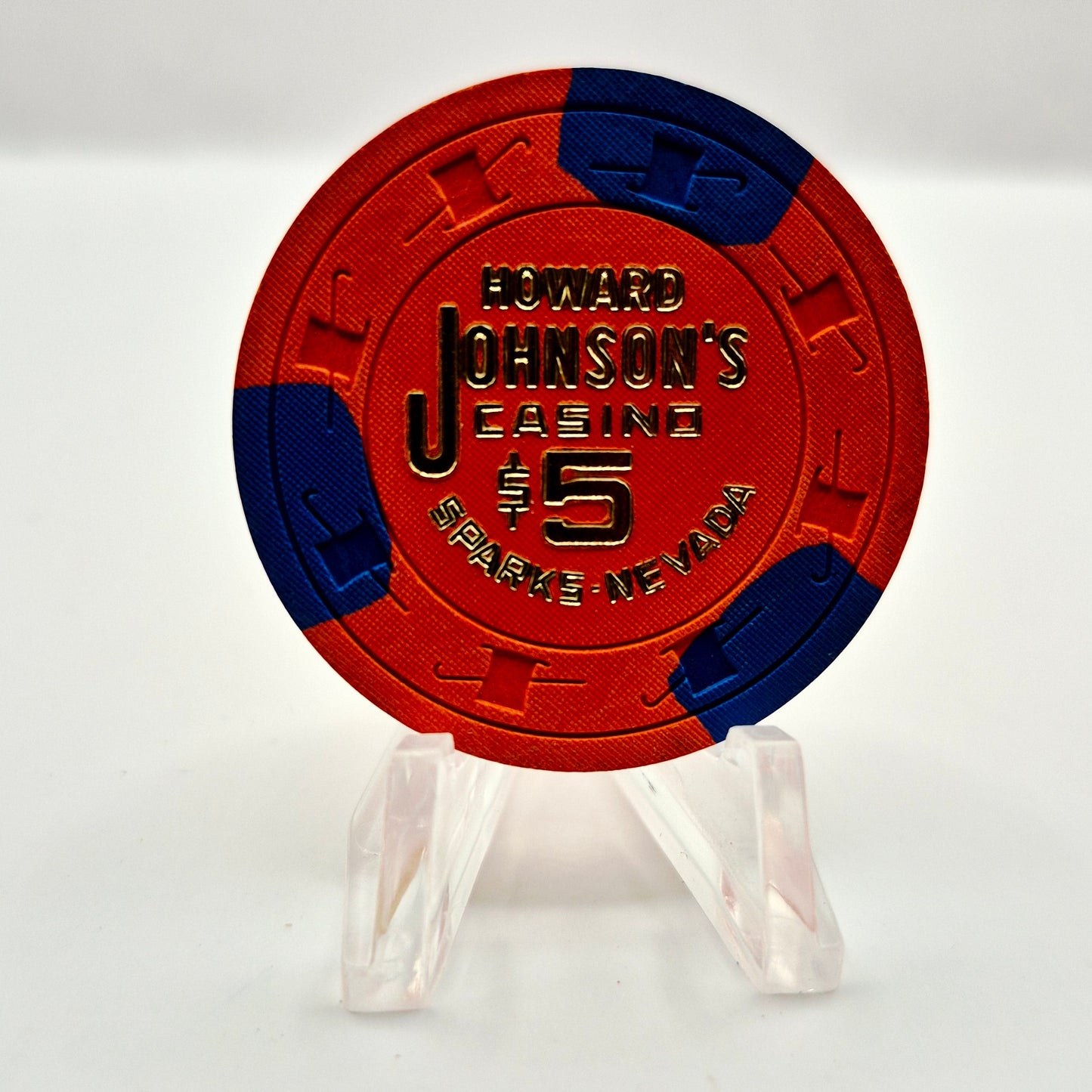 Howard Johnson's Casino Sparks Nevada 1975 $5 Casino Chip N5197