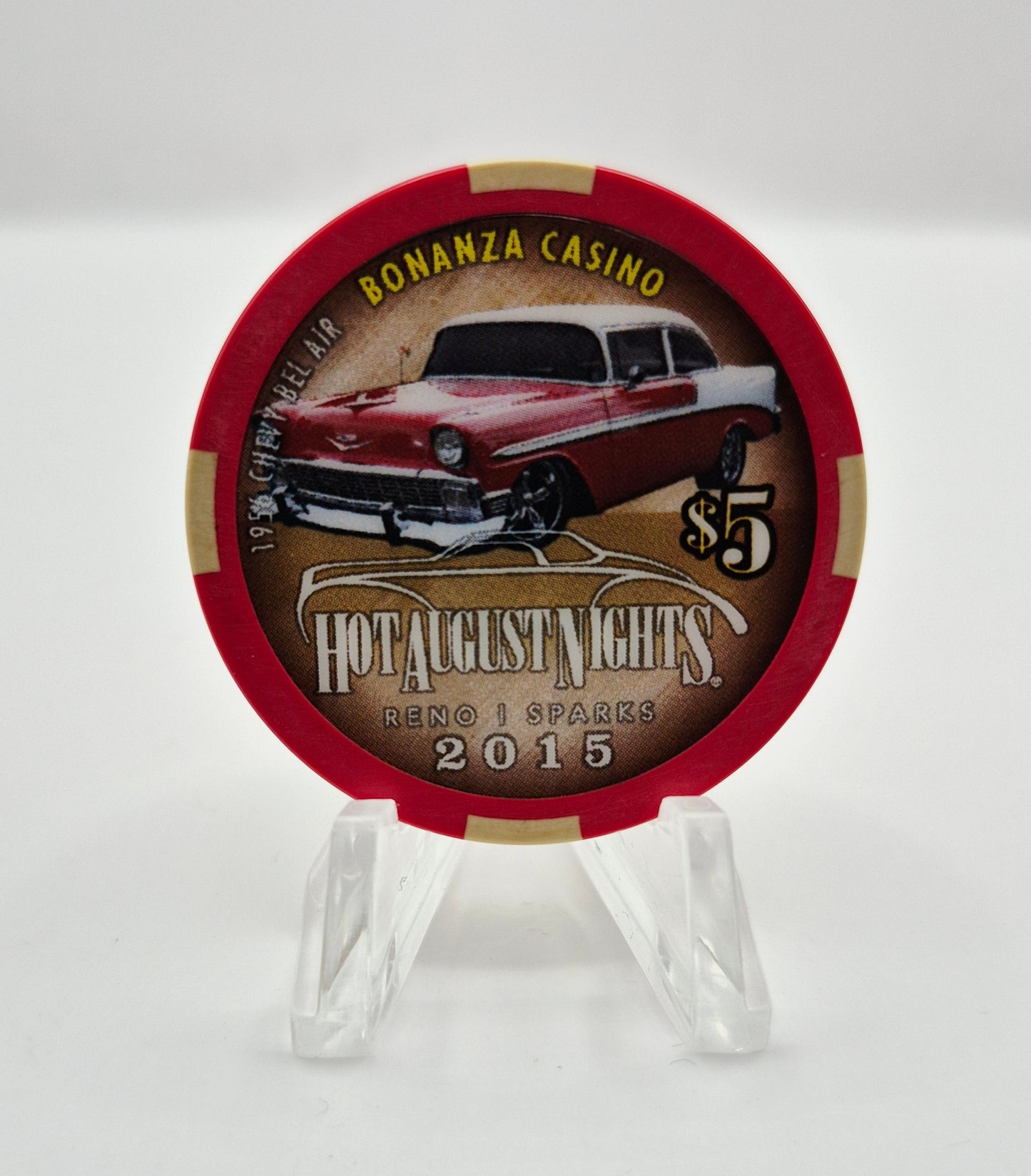 Bonanza Casino Reno Nevada 2015 'Hot August Nights' $5 Casino Chip