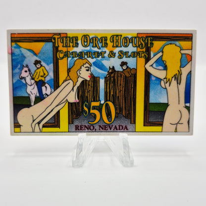 Ore House Brothel Strip Club Reno Nevada 1990's $50 Plaque E8706
