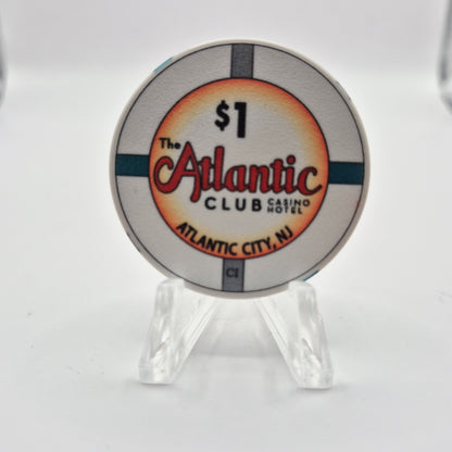 The Atlantic Club Casino Hotel Atlantic City New Jersey 2012 $1 Casino Chip