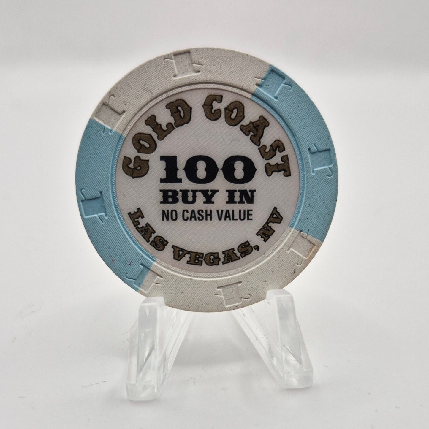 Gold Coast Las Vegas Nevada 1990's $100 Buy In NCV Casino Chip V8576