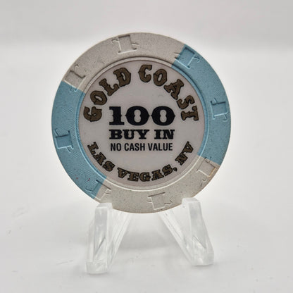 Gold Coast Las Vegas Nevada 1990's $100 Buy In NCV Casino Chip V8576