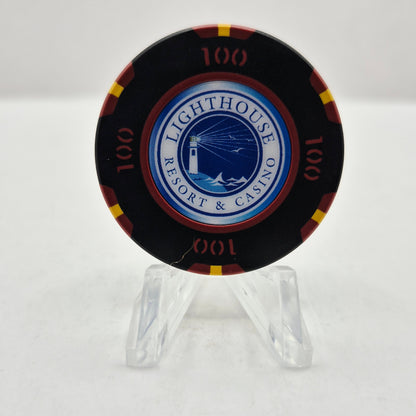 Lighthouse Resort  & Casino Cabo Rojo Puerto Rico $100 Casino Chip **Casino Never Opened