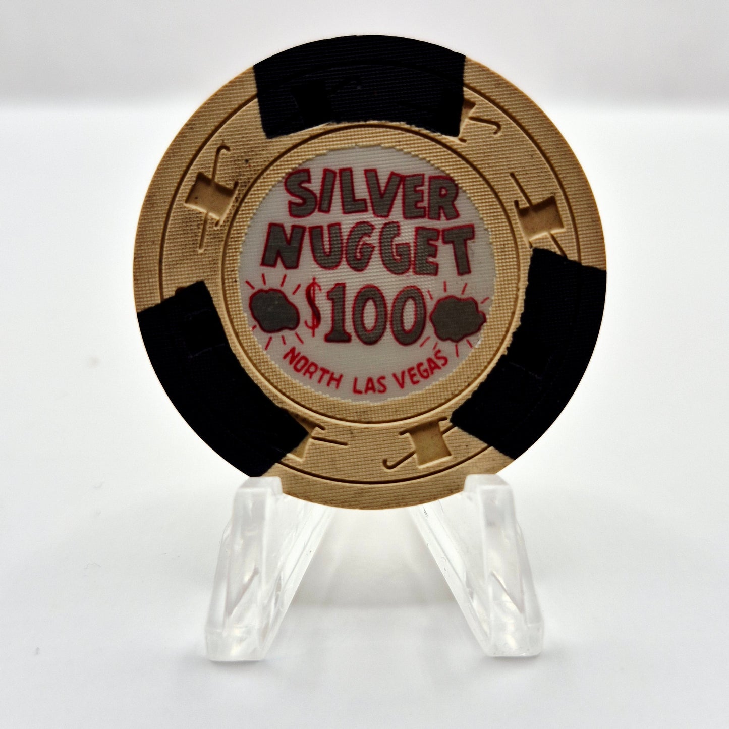 Silver Nugget Casino Las Vegas Nevada 1965 $100 Casino Chip N7214