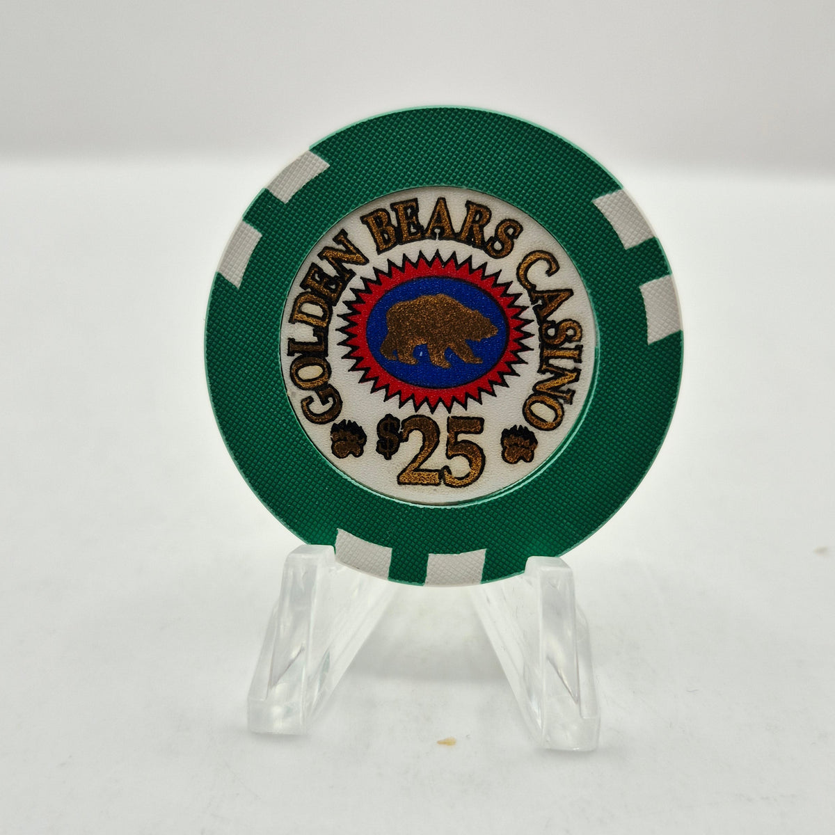 Golden Bears Casino Klamath California  "Collector's Chip" $25 Chip *Prototype?