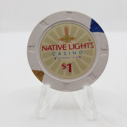 Native Lights Casino Newkirk Oklahoma $1 Casino Chip
