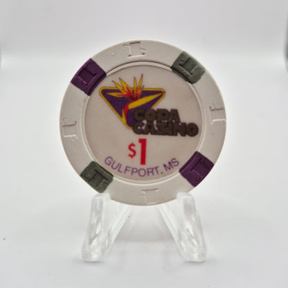 Copa Riverboat Casino Gulfport Mississippi $1 Casino Chip *Circulated