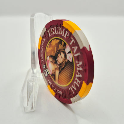 Trump Taj Mahal Hotel Casino  Atlantic City New Jersey '2004 Playboy Club Tour' $5 Casino Chip