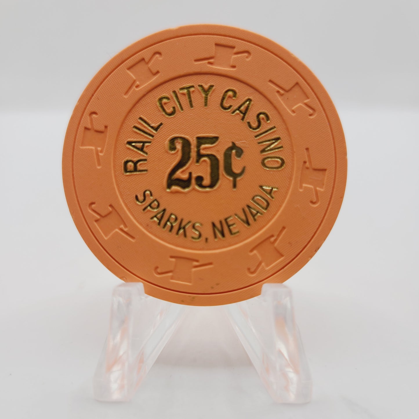 Rail City Casino Sparks Nevada 1997 $.25 Casino Chip V1348