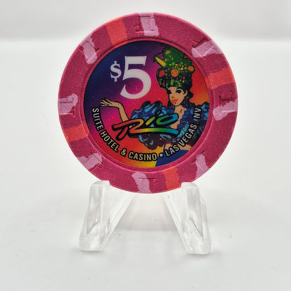 Rio Las Vegas Nevada 1997 $5 Casino Chip N9011
