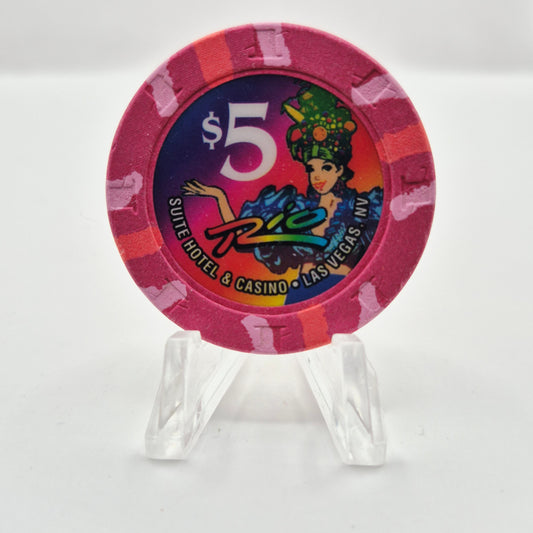 Rio Las Vegas Nevada 1997 $5 Casino Chip N9011