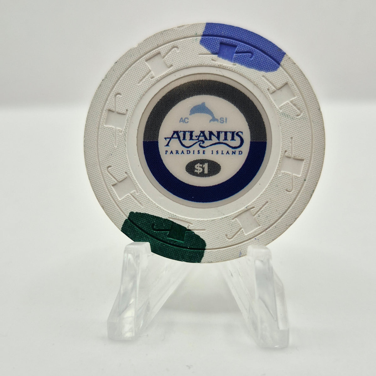 Atlantis Casino Paradise Island Bahamas $1 Casino Chip