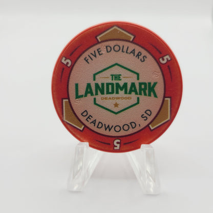 The Landmark Casino Deadwood South Dakota 2023 $5 Casino Chip