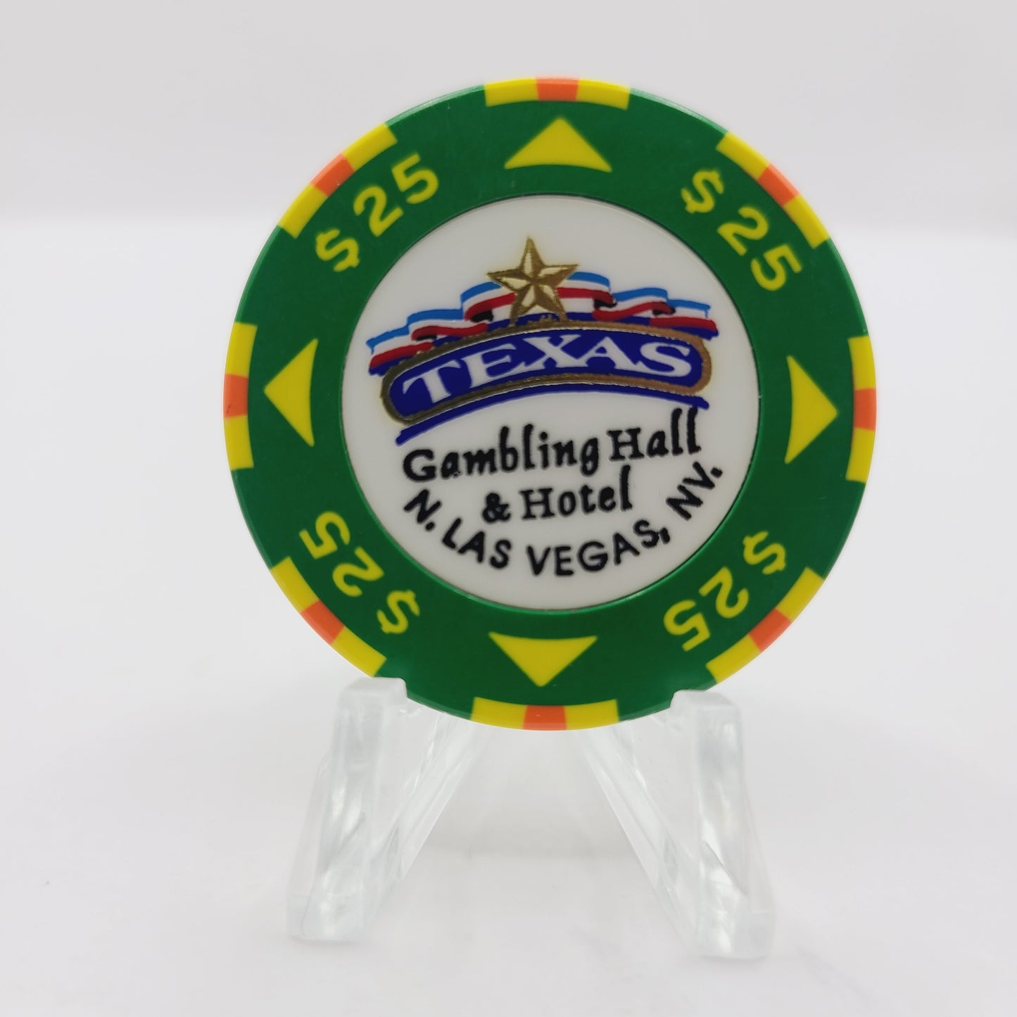 Texas Gambling Hall & Hotel Las Vegas Nevada 1995 $25 Casino Chip N0491