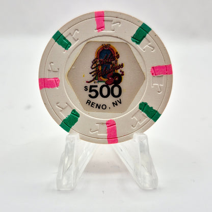 Eddie's Fabulous 50's Casino Reno Nevada 1980's $500 Casino Chip N7127 *SHARP