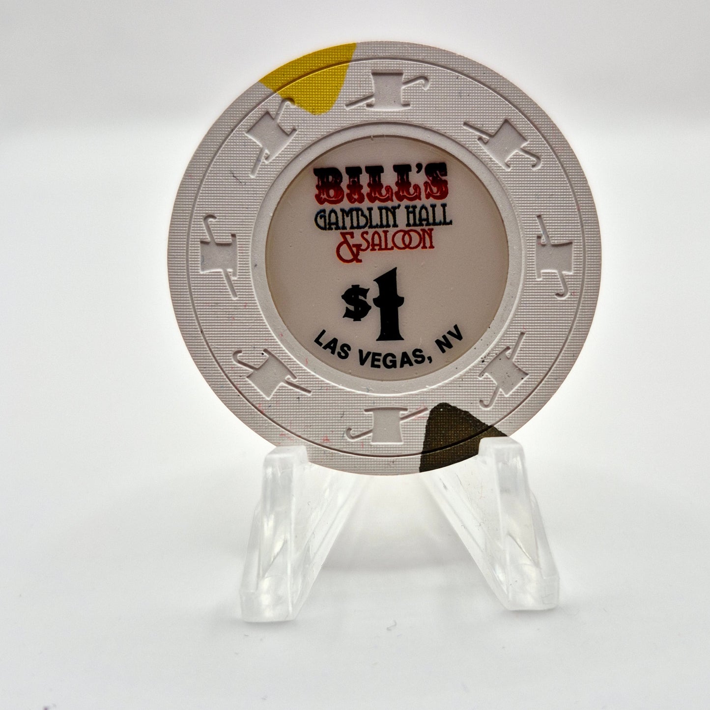 Bill's Gamblin Hall & Saloon Las Vegas Nevada 2007 $1 Casino Chip E6015