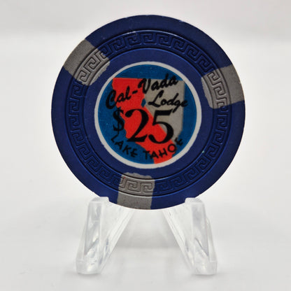 Cal-Vada Lodge Lake Tahoe Nevada 1948 $25 Casino Chip N6978