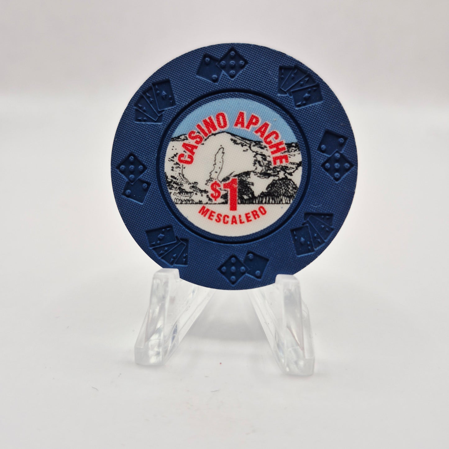 Casino Apache Mescalero New Mexico "UNCIRCULATED" $1 Casino Chip