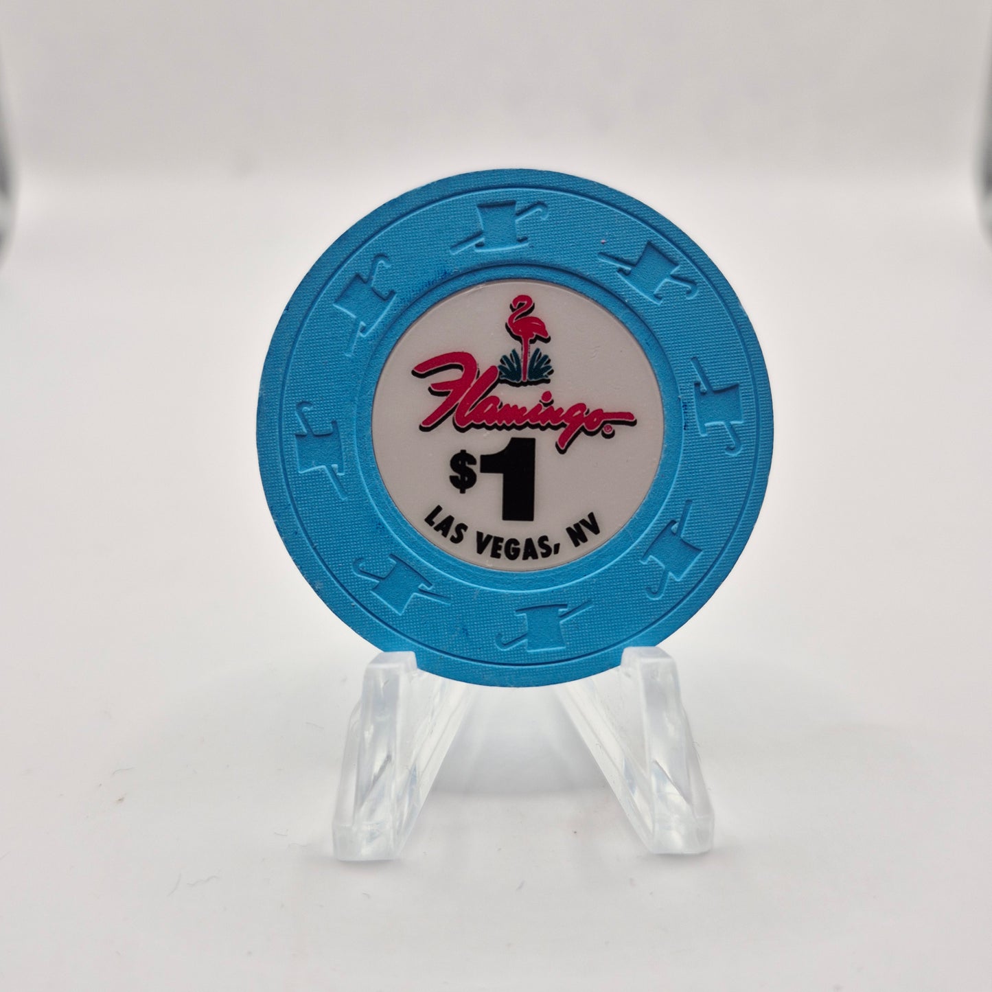 Flamingo Hotel & Casino Las Vegas Nevada 2011 $1 Casino Chip E9945 *slightly circulated