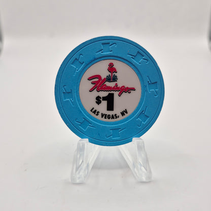 Flamingo Hotel & Casino Las Vegas Nevada 2011 $1 Casino Chip E9945 *slightly circulated